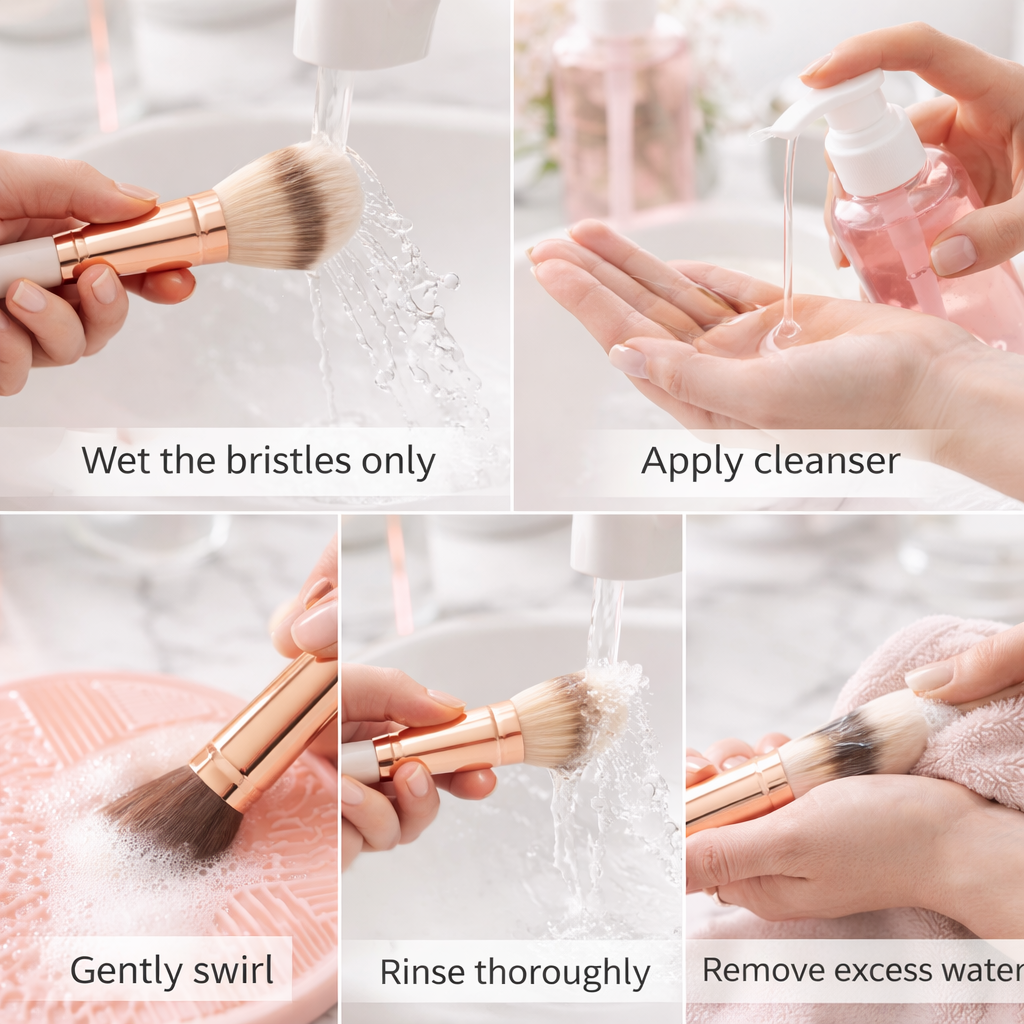 how to clean makeup brushes