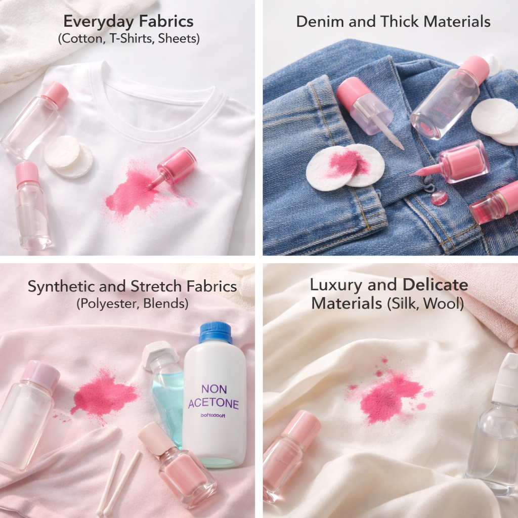 how to get nail polish out of clothes