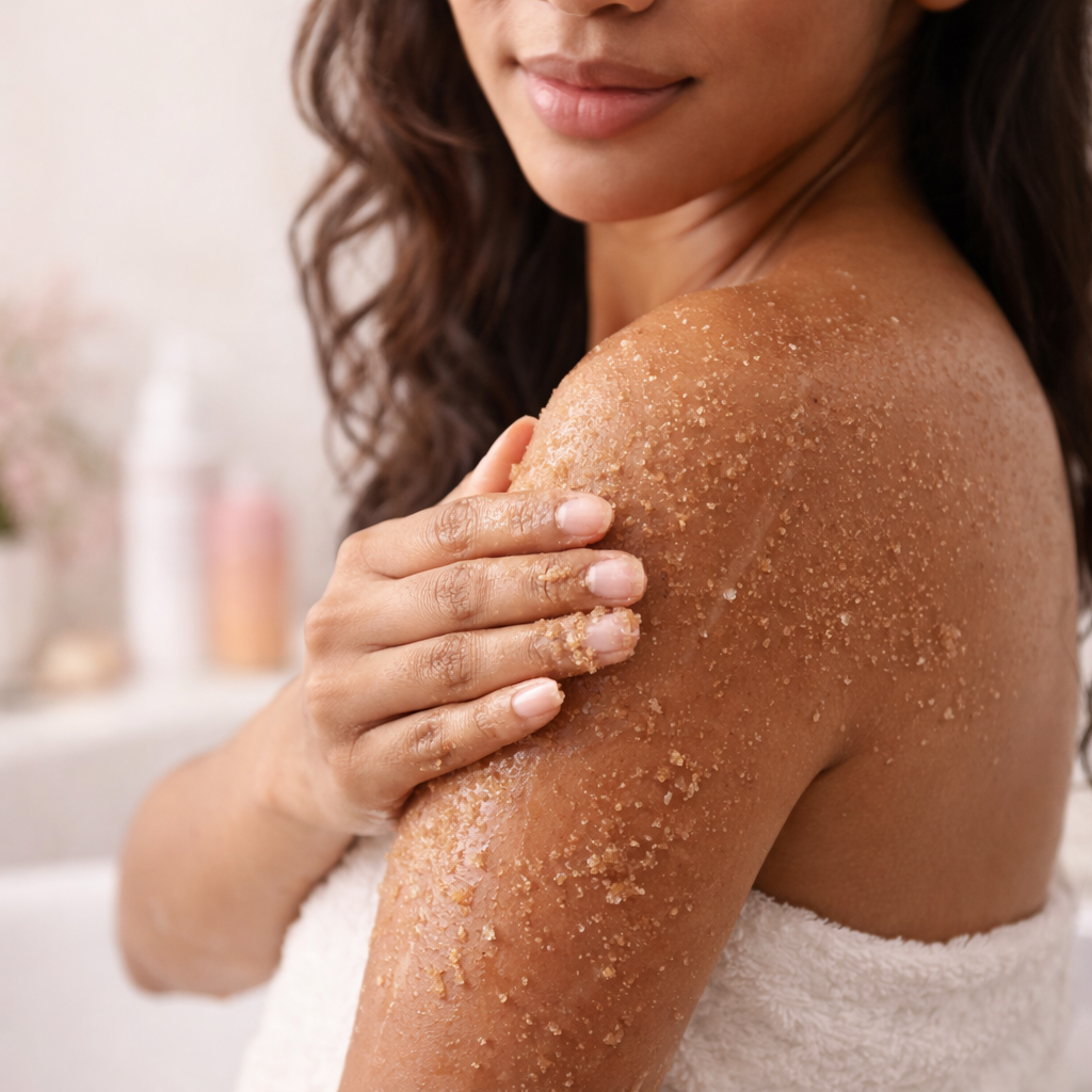 how to use body scrub