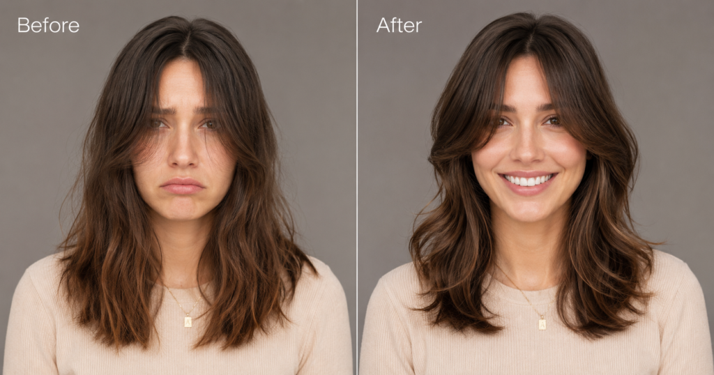 face framing layers
