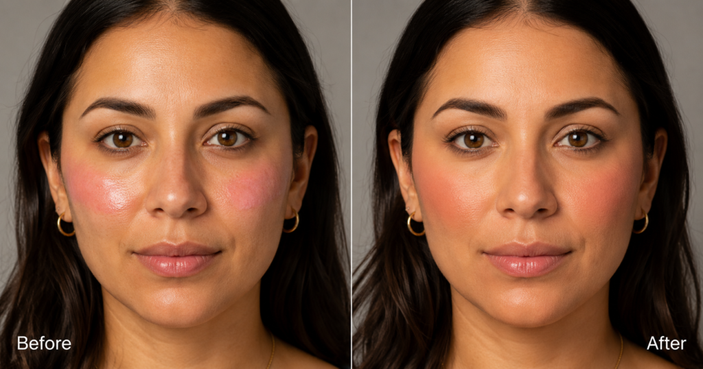 how to apply cream blush