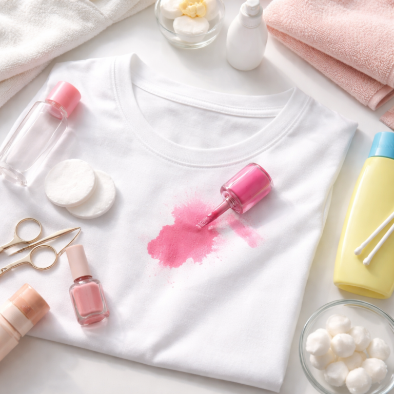 how to get nail polish out of clothes