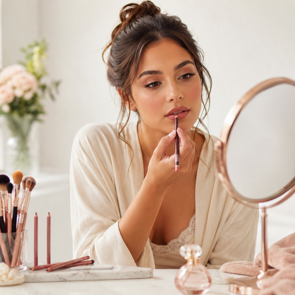 how to apply lip liner