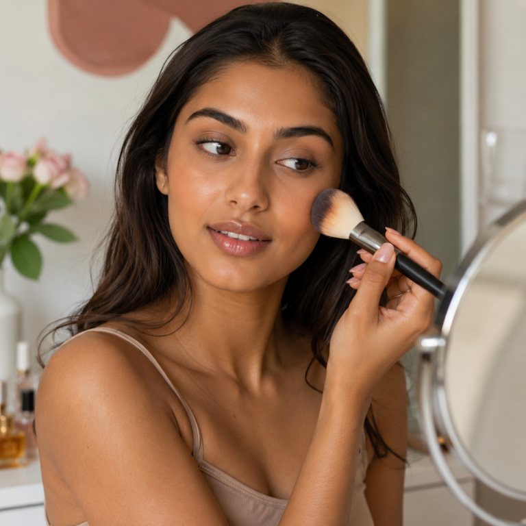how to apply bronzer