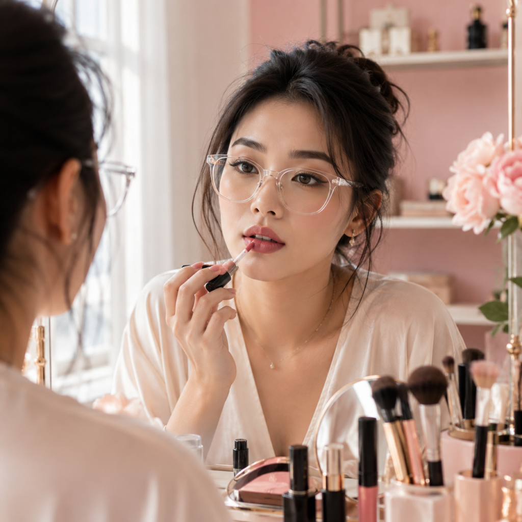 makeup for glasses wearers
